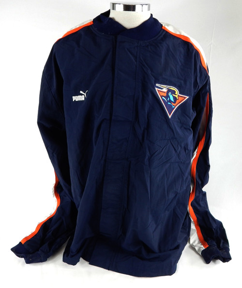 2000-01 Golden State Warriors Game Issued Navy Warm Up Jacket 48 062