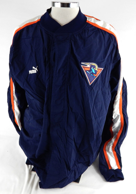 1999-00 Golden State Warriors Chris Mills #34 Game Used Navy Warm Up Jacket 059