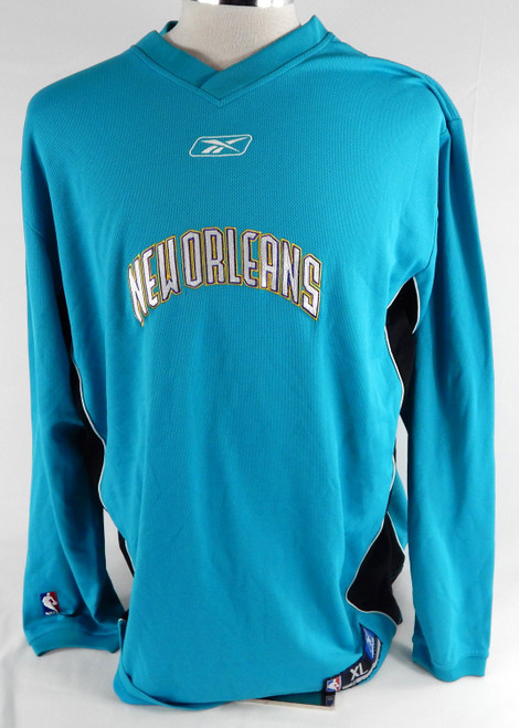 2002-06 New Orleans Hornets #11 Game Used Teal Shooting Shirt XL 802