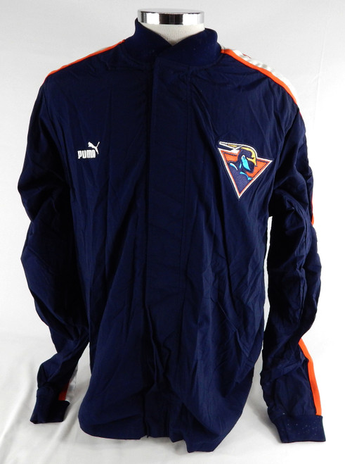 1999-00 Golden State Warriors Game Issued Navy Warm Up Jacket 38 060