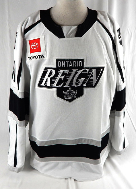 Ontario Reign Alex Ierullo #41 Game Used White Jersey 54 457