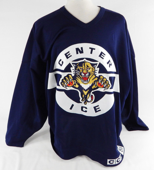 1990s Florida Panthers Steve Washburn #17 Game Used Navy Practice Jersey 58 636