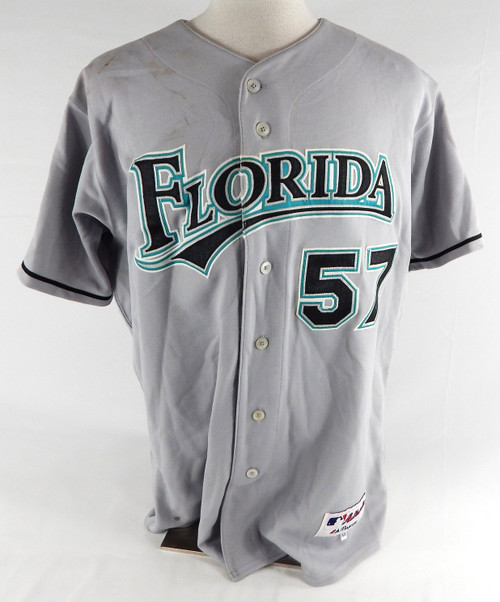 2007 Florida Marlins Craig Molldrem #57 Game Issued Grey Jersey 10th Patch 48 85