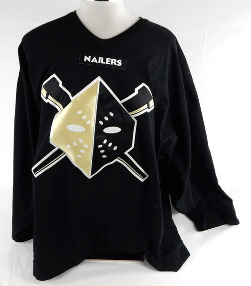 Wheeling Nailers Game Used Black Practice Jersey 56 313