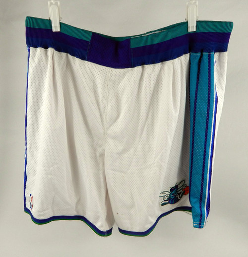 1997-98 Charlotte Hornets Game Issued White Shorts 48 368