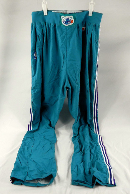 1992-93 Charlotte Hornets Game Issued Teal Warm Up Pants 38 779
