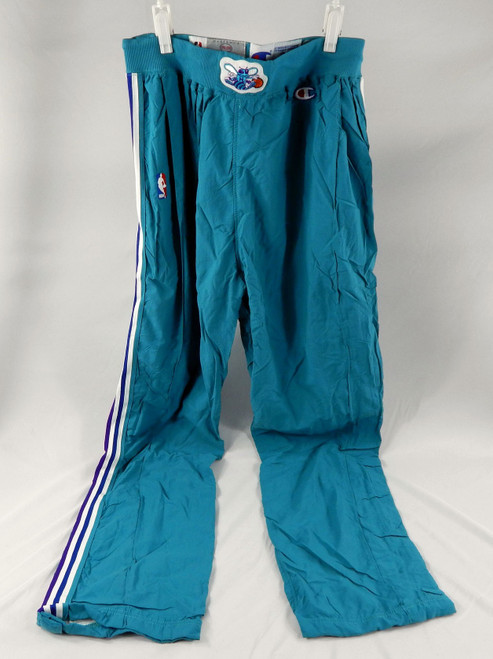 1993-94 Charlotte Hornets Game Issued Teal Warm Up Pants 36 784