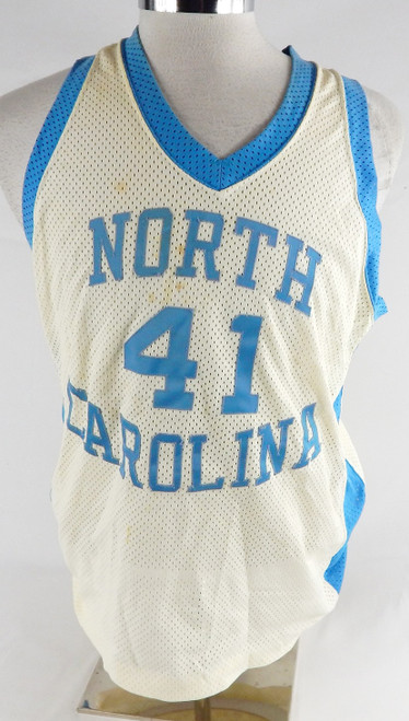 Mens 1990s North Carolina Tar Heels #41 Authentic White Jersey 814