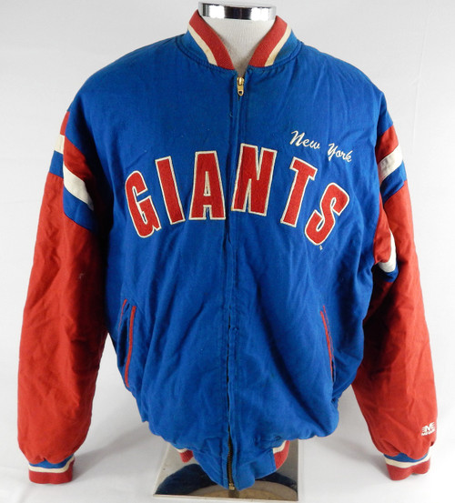 Mens 1990s New York Giants # Authentic Blue Jacket Mirage L 816
