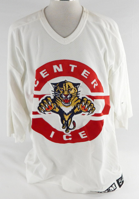 1990s Florida Panthers Craig Billington #35 Game Used White Practice Jersey 54 8
