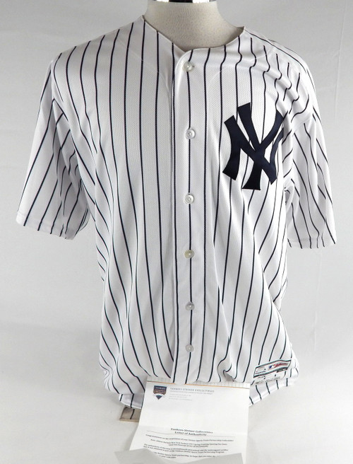 2017 New York Yankees Johnny Barbato #64 Game Used White Jersey ST Opening 48 0