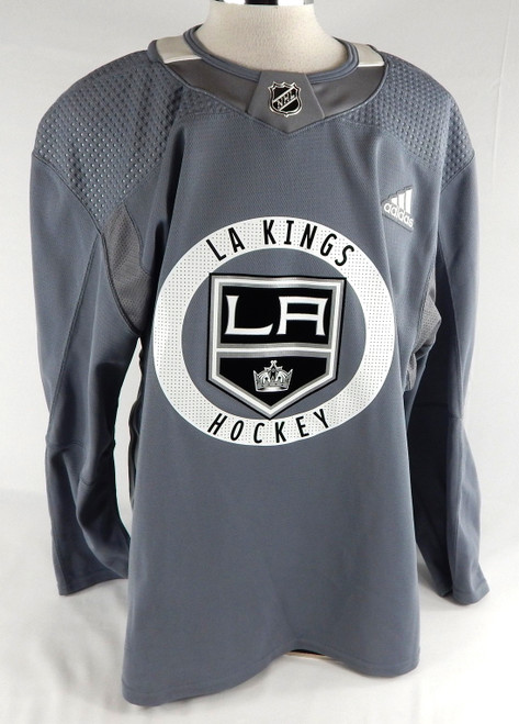 2022 Los Angeles Kings Andreas Englund #5 Game Used Grey Practice Jersey 58 745