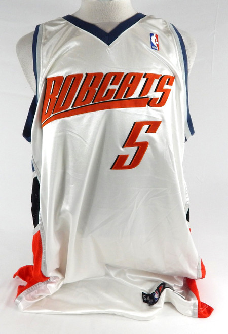 2006-07 Charlotte Bobcats Walter Herrmann #5 Game Issued White Jersey 54 981