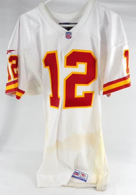 1997 Kansas City Chiefs Rich Gannon #12 Game Issued White Jersey 44 273