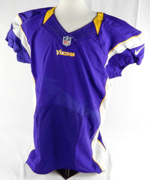 2012 Minnesota Vikings Blank Game Issued Purple Jersey 48 521