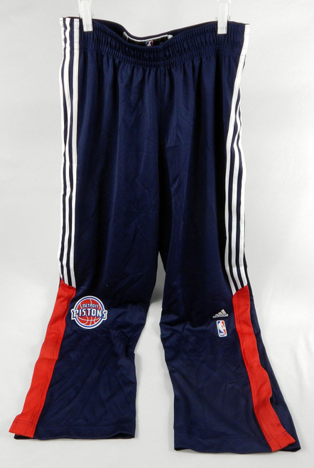 2014-15 Detroit Pistons Lorenzo Brown #24 Game Used Navy Warm Up Pants L+2 647