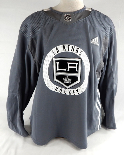 2022 Los Angeles Kings Tobias Bjornfot #7 Game Used Grey Practice Jersey 56 747
