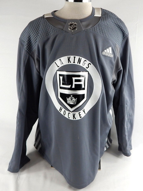 2022 Los Angeles Kings Anderson-Dolan #28 Game Used Grey Practice Jersey 54 748