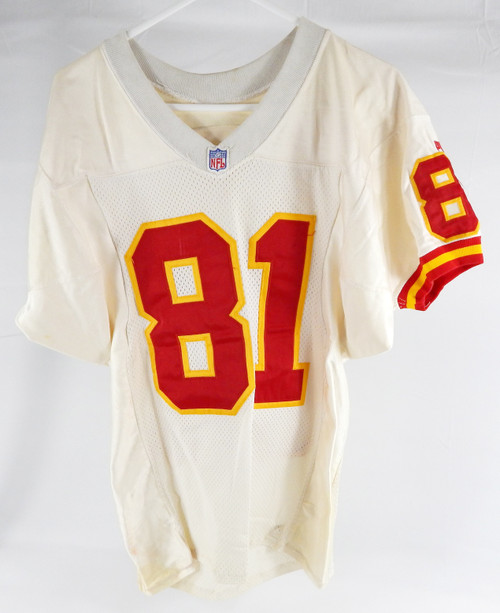 2000 Kansas City Chiefs Kevin Lockett #81 Game Issued White Jersey 38 274