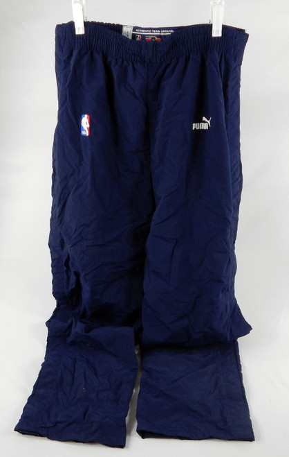 1999-00 Golden State Warriors Mookie Blaylock #10 Game Used Navy Warm Up Pants 6