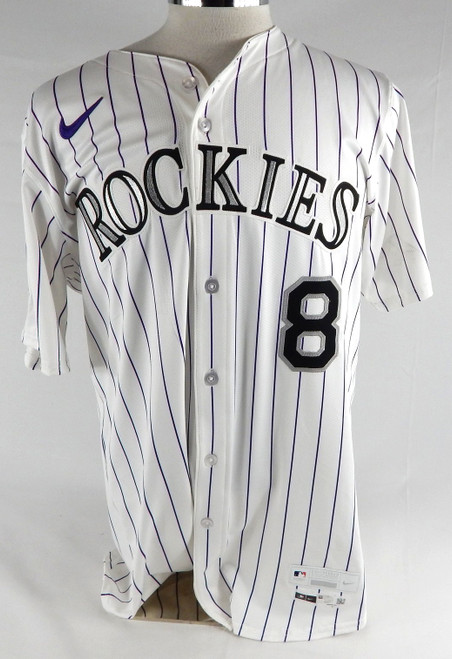 2025 Colorado Rockies Mike Redmond #8 Game Issued White Jersey 46 720