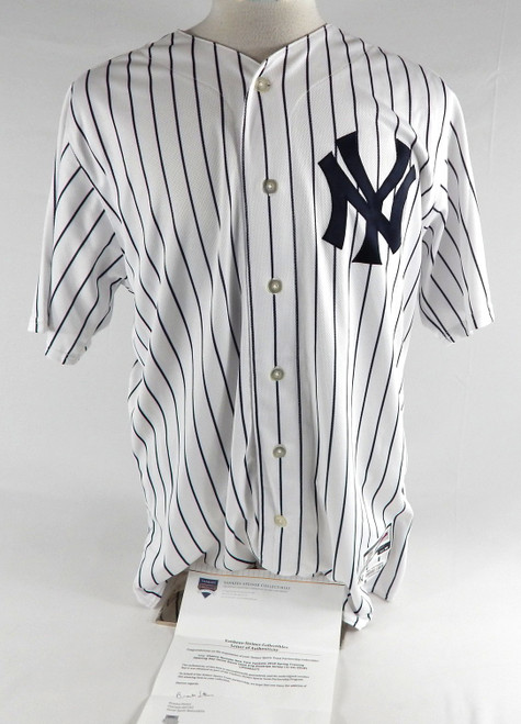 2017 New York Yankees Chace Numata #78 Game Used White Jersey ST Opening 46 2