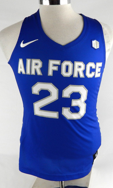 2019-20 Air Force Falcons #23 Game Issued Pos Used Blue Jersey Basketball M 473