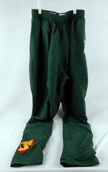 1990s Seattle SuperSonics #3 Game Used Green Warm Up Pants 36 730