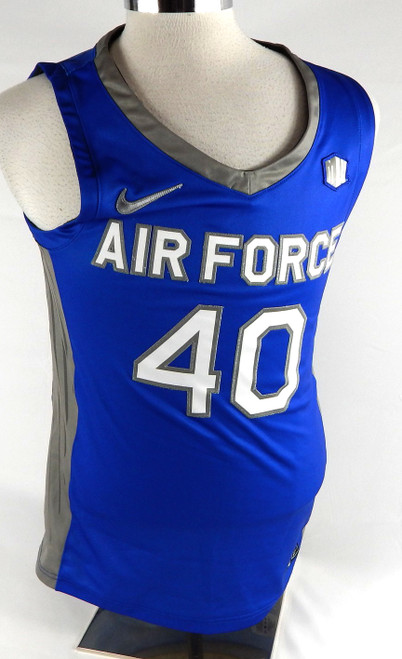 2021-22 Air Force Falcons #40 Game Issued Pos Used Blue Jersey Basketball M 444
