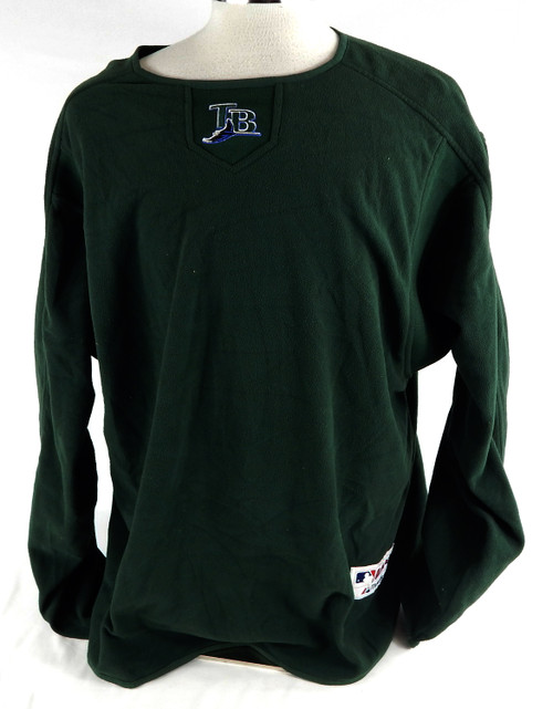 2004-05 Tampa Bay Rays Trever Miller #51 Game Used Green Pullover Shirt XL 877