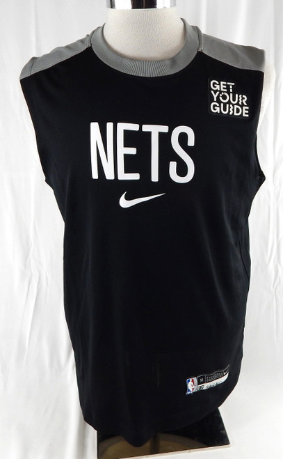 2024-25 Brooklyn Nets Dennis Schroder #17 Game Used Black Tank Top Shirt M 107