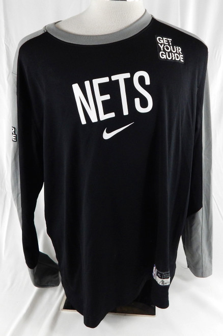 2024-25 Brooklyn Nets Tyrese Martin #13 Game Used Black Shooting Shirt XL 125