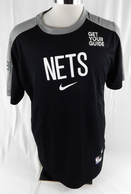 2024-25 Brooklyn Nets Dariq Whitehead #0 Game Used Black Shooting Shirt L 144