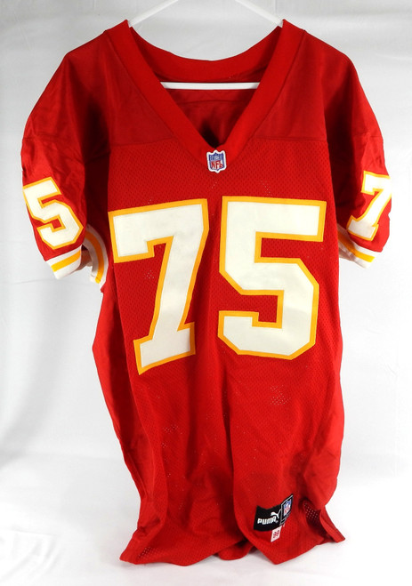 1999 Kansas City Chiefs Chester McGlockton #75 Game Issued Red Jersey 48 302