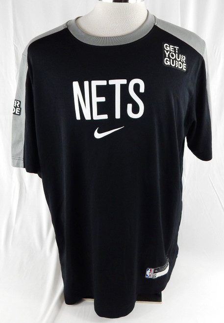 2024-25 Brooklyn Nets Cameron Johnson #2 Game Used Black Shooting Shirt XL 132