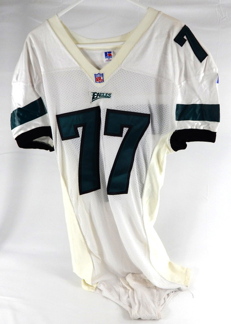 1996 Philadelphia Eagles Richard Cooper #77 Game Issued White Jersey 48 223