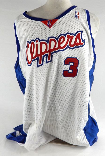 2003-04 Los Angeles Clippers Quentin Richardson #3 Game Issued White Jersey 54 8