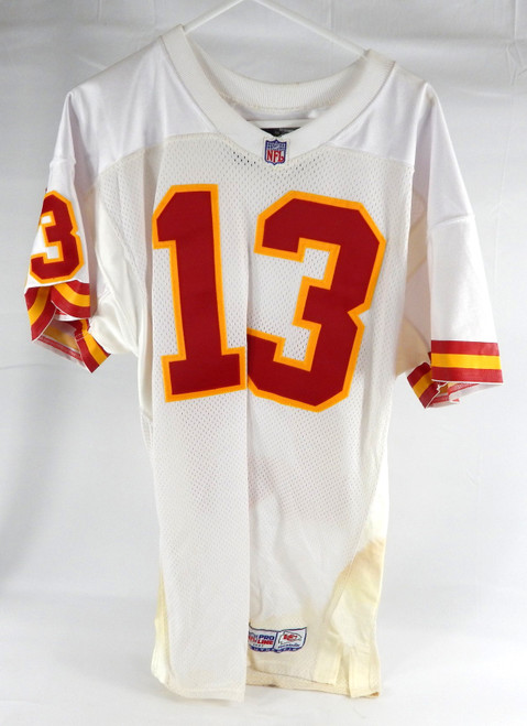 1997 Kansas City Chiefs #13 Game Issued White Jersey 42 285