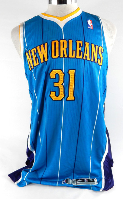 2010-11 New Orleans Hornets Matt Carroll #31 Game Issued Blue Jersey XL 968