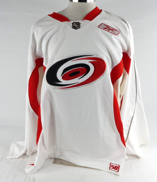 2000s Carolina Hurricanes Game Issued White Practice Jersey 58 655