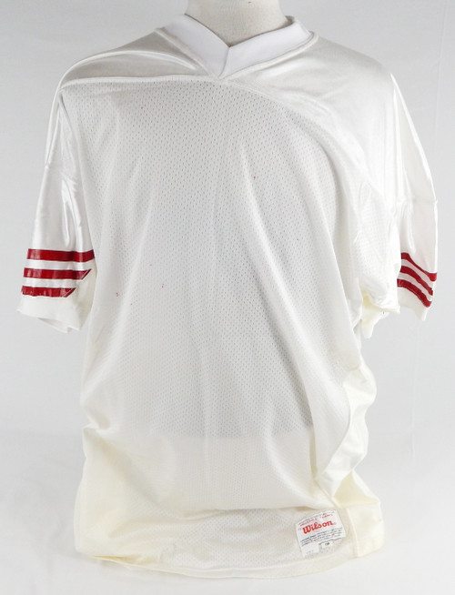1990s San Francisco 49ers Blank Game Issued White Jersey 58 379