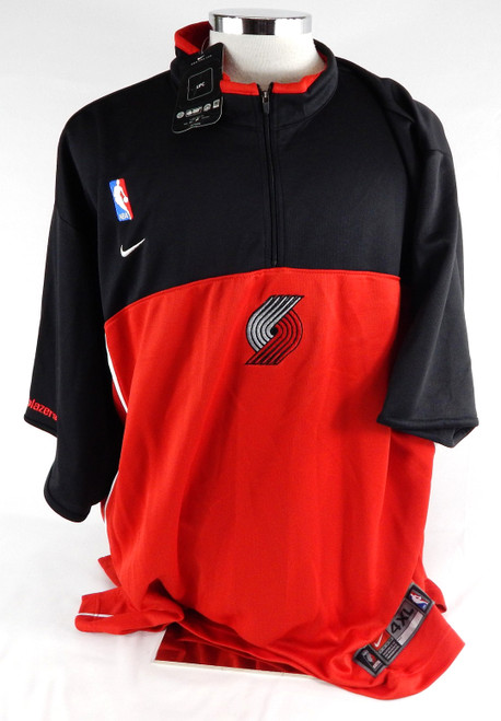 2000s Portland Trail Blazers Game Issued Black Shooting Shirt 4XL 507
