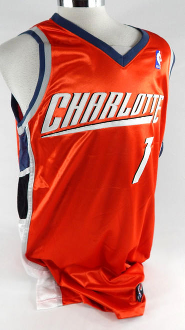 2007-08 Charlotte Bobcats Cartier Martin #7 Game Issued Orange Jersey 50 007