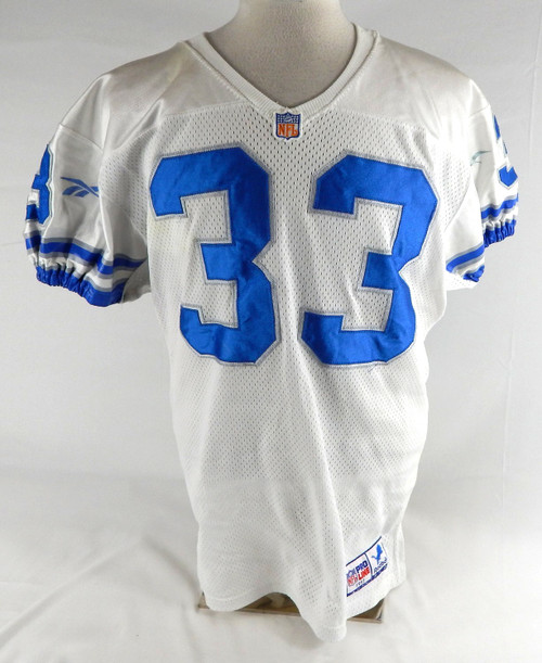 1997 Detroit Lions Glyn Milburn #33 Game Used Blue Jersey 44 432