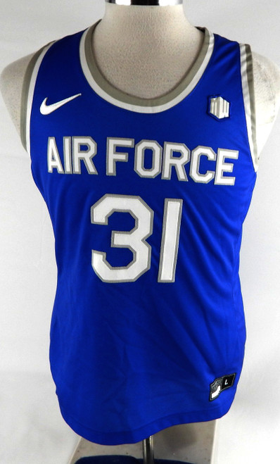 2022-23 Air Force Falcons #31 Game Issued Pos Used Blue Jersey Basketball L 442