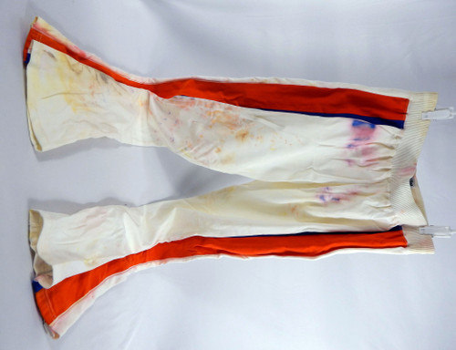 1980s Cleveland Cavaliers Game Issued White Basketball Warm Up Pants 38 217