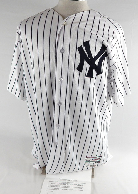 2018 New York Yankees Luis Cessa #85 Game Used White Jersey ST Opening Day 48 8