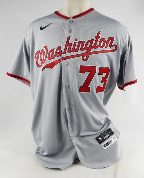 2022 Washington Nationals Hunter Harvey #73 Game Issued Grey Jersey 48 126