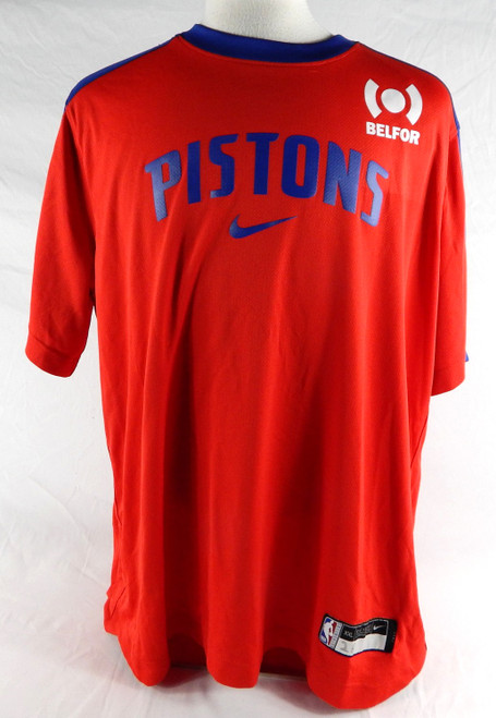 2024-25 Detroit Pistons Isaiah Stewart #28 Game Used Red Shooting Shirt XXL 40