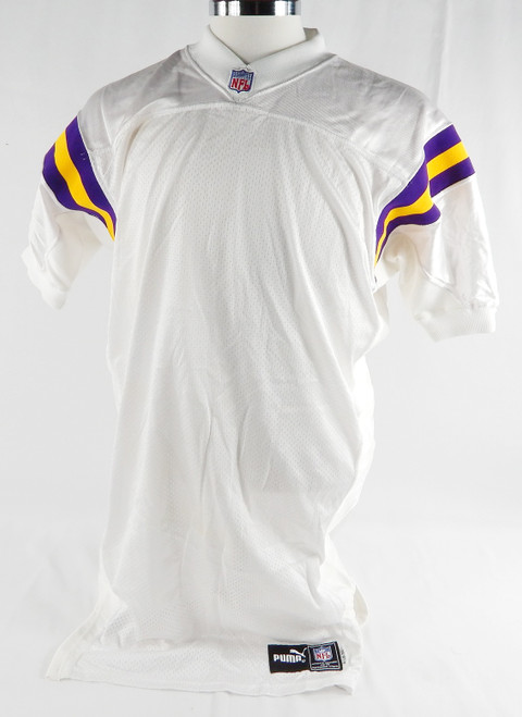 2000 Minnesota Vikings Blank Game Issued White Jersey 50 DP86539